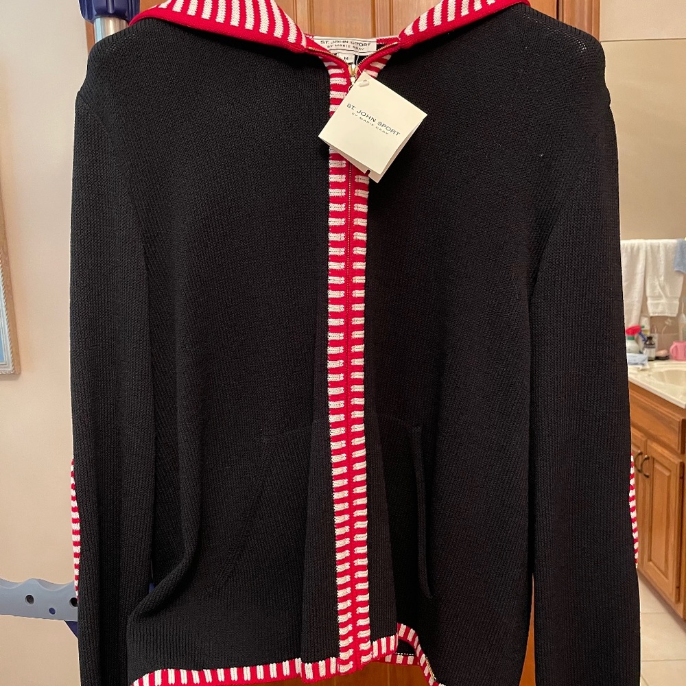 St. John’s zippered cardigan